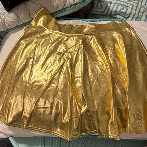 Gold skirt!